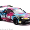 Nissan Silvia S13-R Kaido Splash V1, schwarz/Dekor, 1991, 1:64, Mini GT