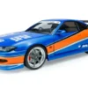 Nissan Silvia (S15) Spec-S, blau/orange, 2006, Fast & Furious, 1:18, Solido