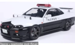 Nissan Skyline GT-R (BNR34), 1999, Japan Police, 1:18, Solido