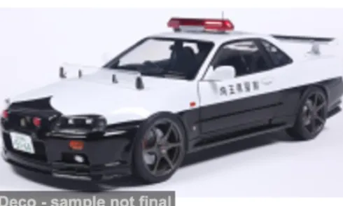 Nissan Skyline GT-R (BNR34), 1999, Japan Police, 1:18, Solido