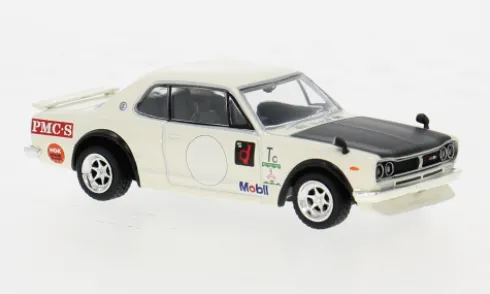 Nissan Skyline 2000 GT-R (KPGC10), weiss, 1:64, Tarmac Works
