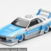 Nissan Skyline GTR (R32), blau/weiss, 2026, LB-WORKS AMOCULTURE, 1:64, Mini GT