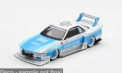 Nissan Skyline GTR (R32), blau/weiss, 2026, LB-WORKS AMOCULTURE, 1:64, Mini GT