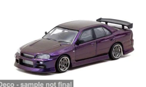 Nissan Skyline GTR (R34), violett, 2025, 1:64, Tarmac Works