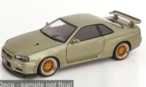 Nissan Skyline GT-R R34 V-Spec Nür, hellgrün, 2001, 1:12, KK Scale