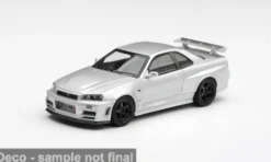 Nissan Skyline GT-R (R34) Z-Tune, silber, 1999, 1:64, Mini GT