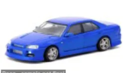 Nissan Skyline R34 GT-R, blau, 1:64, Tarmac Works