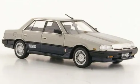 Nissan Skyline Sedan 2000 Turbo RS-X, silber/dunkelblau, 1984, 1:43, Hi-Story