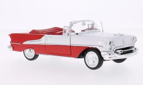 Oldsmobile Super 88 Convertible, rot/weiss, 1955, 1:24, Welly