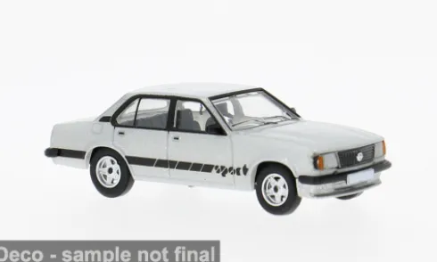 Opel Ascona B Sport, silber/Dekor, 1979, 1:87, PCX87