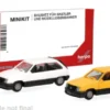 Opel 2er Set: Corsa A SR, weiss/gelb, 1:87, Herpa MiniKit