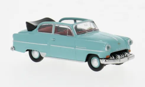 Opel Olympia Cabrio, helltürkis, 1954, 1:87, Brekina