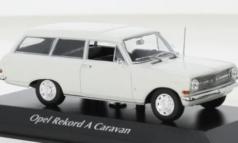 Opel Rekord A Caravan, weiss, 1962, 1:43, Maxichamps