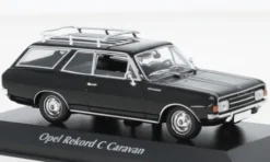 Opel Rekord C Caravan, schwarz, 1968, 1:43, Maxichamps