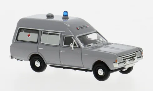 Opel Rekord C KTW, grau, 1968, DRK, 1:87, Brekina