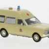 Opel Rekord C KTW, 1968, Johanniter Unfall Hilfe, 1:87, Brekina