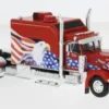 Peterbilt 379 Custom, rot/Dekor, 2002, 1:64, IXO