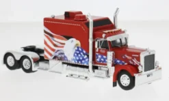 Peterbilt 379 Custom, rot/Dekor, 2002, 1:64, IXO
