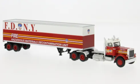 Peterbilt 359 Ko-SZ, 1973, FDNY, 1:87, Brekina