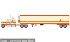 Peterbilt 359, orange/beige, 1973, 1:64, IXO America