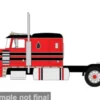 Peterbilt 359, rot/schwarz, 1973, 1:64, IXO America