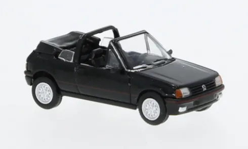Peugeot 205 Cabriolet, schwarz, 1986, 1:87, PCX87