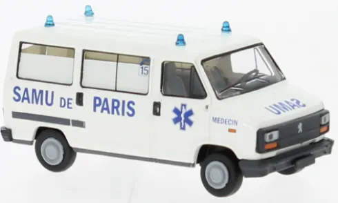 Peugeot J5 Bus, 1982, Samu de Paris (FR), 1:87, Brekina