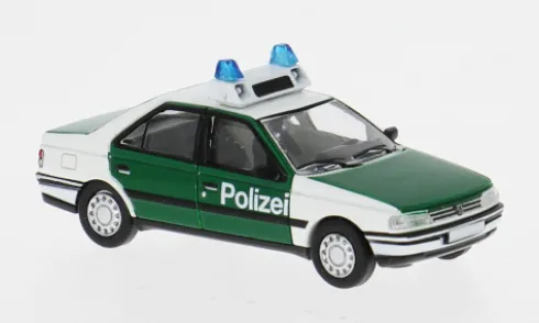 Peugeot 405, 1987, Polizei Saarland, 1:87, PCX87