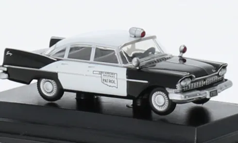 Plymouth Savoy Sedan, 1959, Oklahoma Highway Patrol, 1:87, Oxford