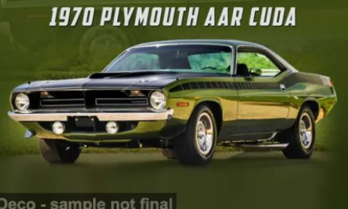Plymouth AAR Cuda, dunkelgrün, 1970, 1:18, ACME