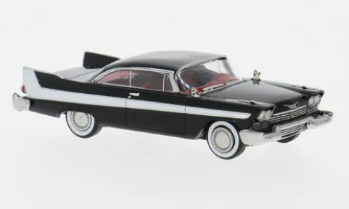 Plymouth Fury, schwarz/weiss, 1958, 1:87, Brekina