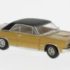 Pontiac GTO Coupe, gold/schwarz, 1965, 1:87, Brekina