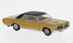 Pontiac GTO Coupe, gold/schwarz, 1965, 1:87, Brekina