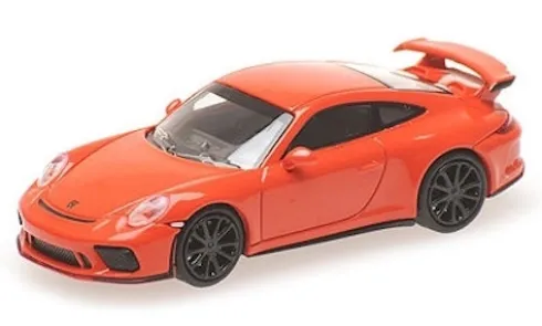 Porsche 911 (991 II) GT3, orange, 2017, 1:87, Minichamps
