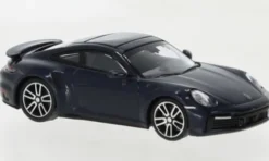 Porsche 911 (992) Turbo S, dunkelblau, 2020, 1:87, Minichamps