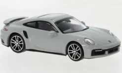 Porsche 911 (992) Turbo S, grau, 2020, 1:87, Minichamps