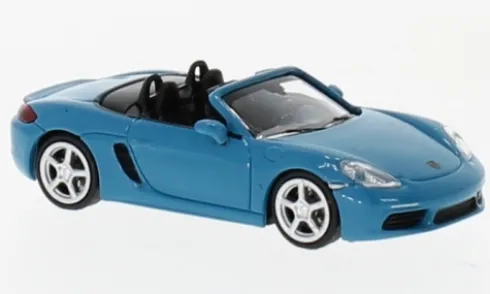 Porsche 718 Boxster, türkis/blau, 2016, 1:87, Minichamps