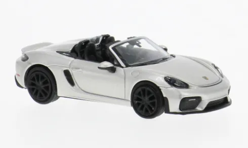 Porsche 718 Spyder (981), silber, 2019, 1:87, Minichamps