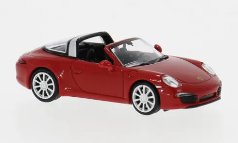 Porsche 911 Targa, rot, 2014, 1:87, Minichamps