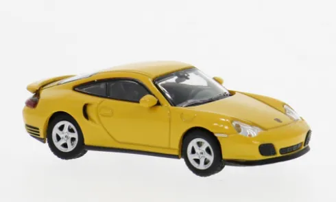 Porsche 911 Turbo, gelb, 2000, 1:87, Minichamps