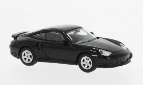 Porsche 911 Turbo, schwarz, 2000, 1:87, Minichamps