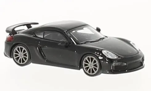 Porsche Cayman GT4, schwarz, 2016, 1:87, Minichamps