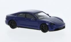Porsche Taycan Turbo S, blau, 2019, 1:87, Minichamps