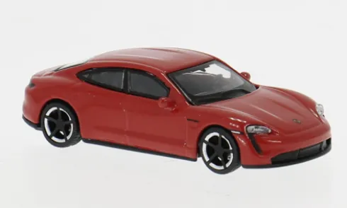 Porsche Taycan Turbo S, rot, 1:87, Schuco