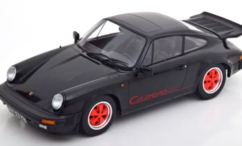 Porsche 911 Carrera 3.2 Clubsport, schwarz/rot, 1989, 1:18, KK Scale