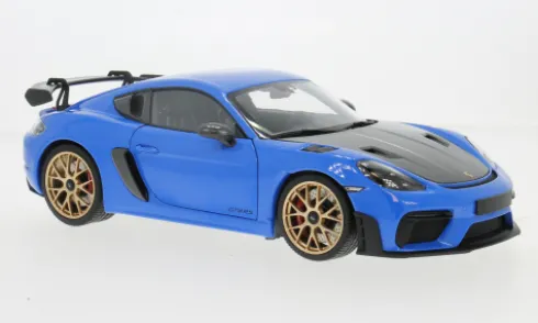 Porsche Cayman GT4 RS, blau, 2024, 1:18, Minichamps