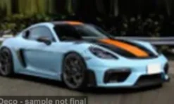 Porsche 718 Cayman GT4 RS, blau/orange, 1:43, Solido