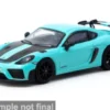 Porsche Cayman GT4RS, türkis/schwarz, 1:64, Tarmac Works