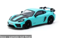 Porsche Cayman GT4RS, türkis/schwarz, 1:64, Tarmac Works