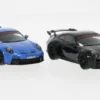 Porsche 2er Set: 911 (992) GT3, blau/schwarz, 2021, Sport Auto Collection, 1:43, Minichamps